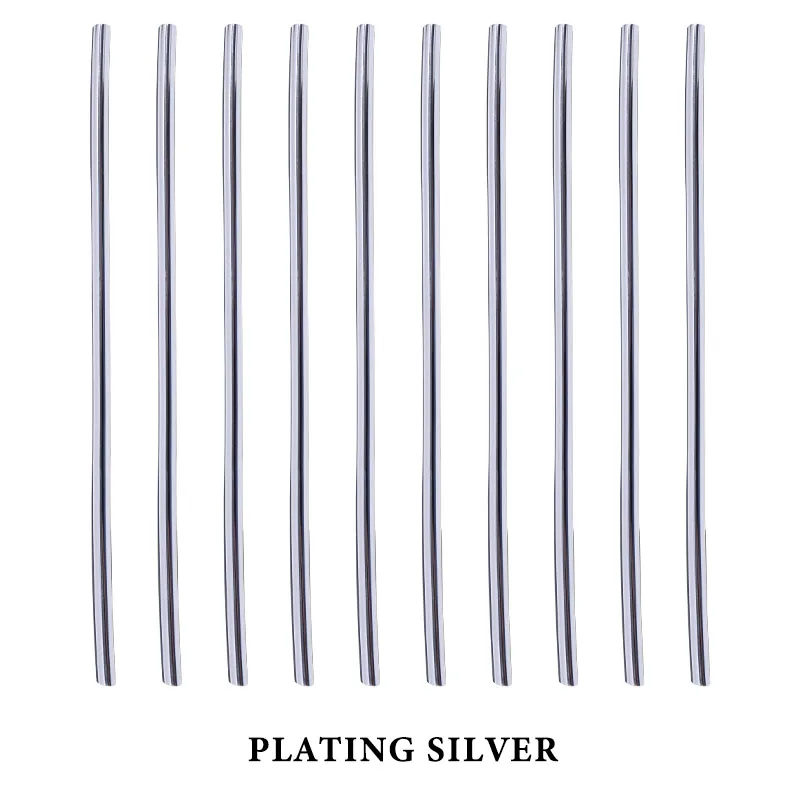 Plating Silver 10 шт./упак. тюнинговые молдинги для автомобиля, полосы для отделки автомобилей, декоративные полосы, хромированные автомобильные вентиляционные решетки, обода, отделка, доступ к автомобилю - Цвет: Plating Silver