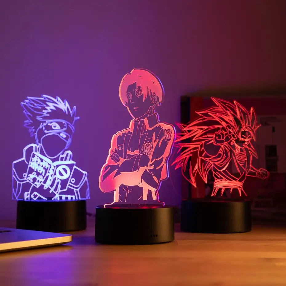 3d-ночник с фигуркой Gon and Killua ночсветильник в стиле аниме Hunter X декоративный
