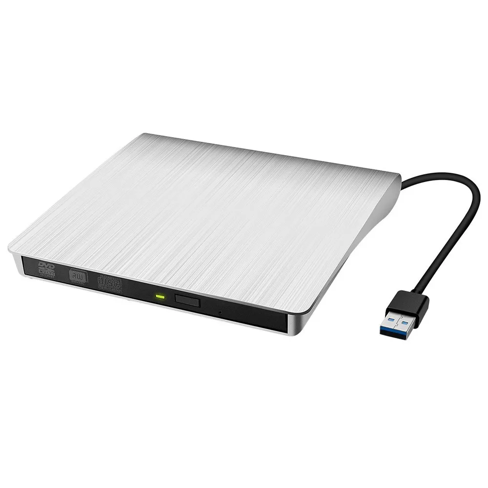USB 3,0 внешний накопитель DVD-ROM CD-RW DVD-RW горелки Портативный считыватель тонкий для Windows7/8/10