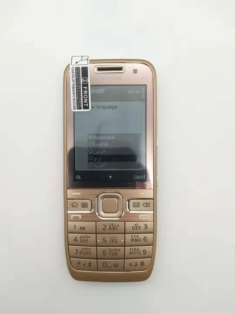 E52 Nokia E52 wifi gps JAVA 3g разблокированный мобильный телефон трубка Русский Арабский Иврит Клавиатура Телефон Восстановленный