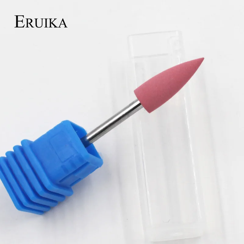 Eruika 4 шт./компл. 6*16 мм пуля дрели Глава ногтей силиконовой резины Бит Nail буфера Mills