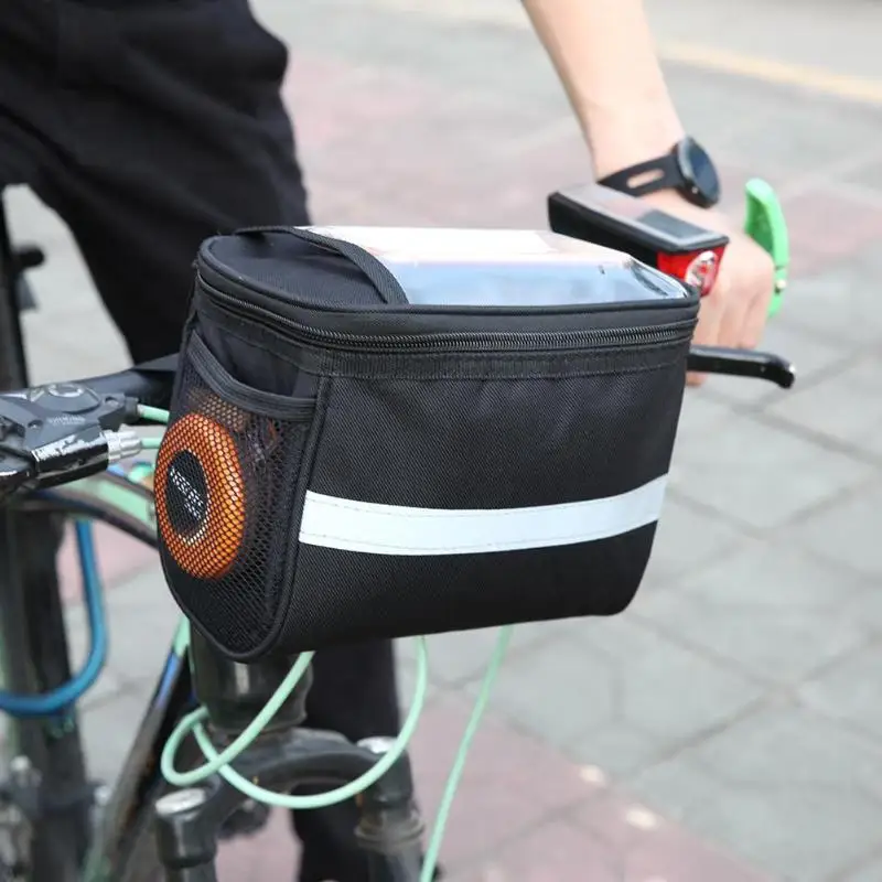 

Bicycle Bag Bike Front Handlebar Bags Touch Screen Phone Holder MTB Road Bike Case Bicycle Accessories Cycling Pouch