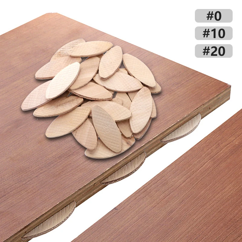 

100pcs/set DIY Durable Home For Woodworking Model Strength Stability Easy To Install Wood Biscuits Joiner Connection Plates Tool