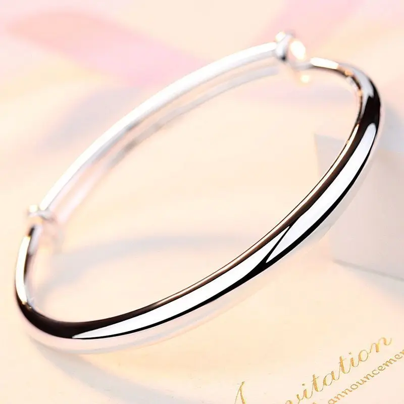 Женский браслет из серебра 100% пробы с регулируемой застежкой | Украшения и