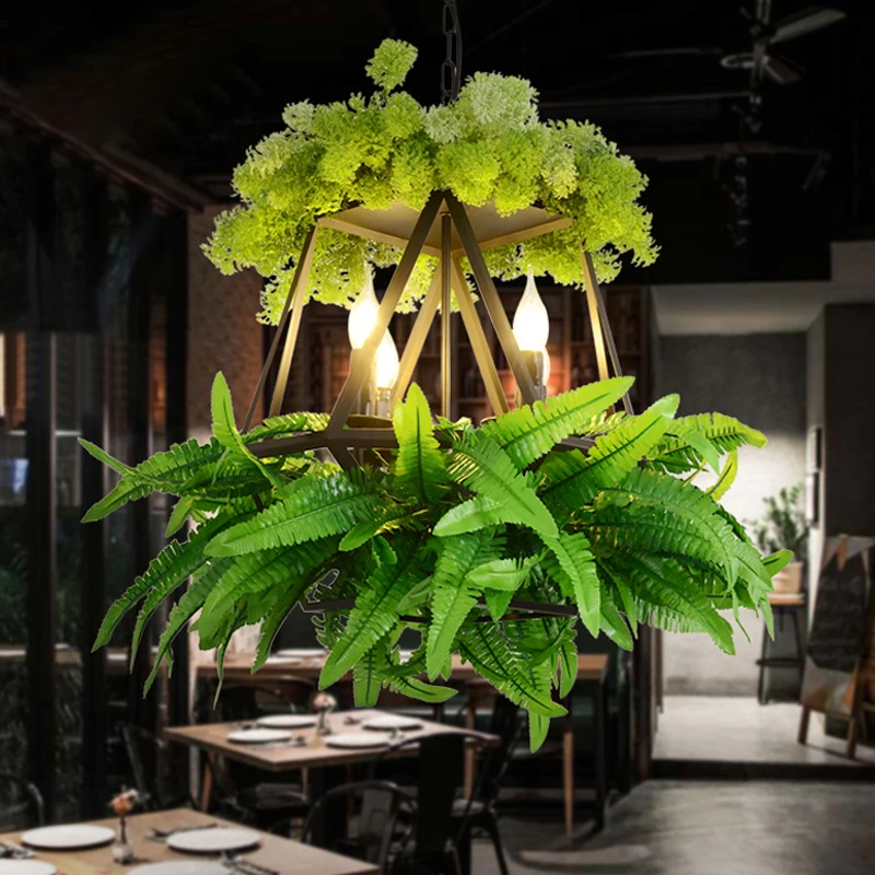 売る 工業用鉄ペンダントライトクリエイティブ植物バーカフェレストランエンジニアリングペンダントランプパーソナライズ装飾ライトハンギング