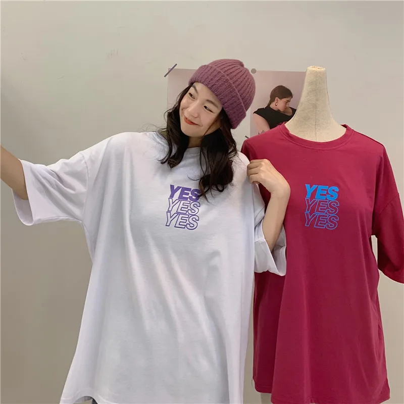 

Rose red shirt short-sleeved 2021 new female design sense niche summer loose Harajuku half-sleeved t-shirt ins tide y2k tops