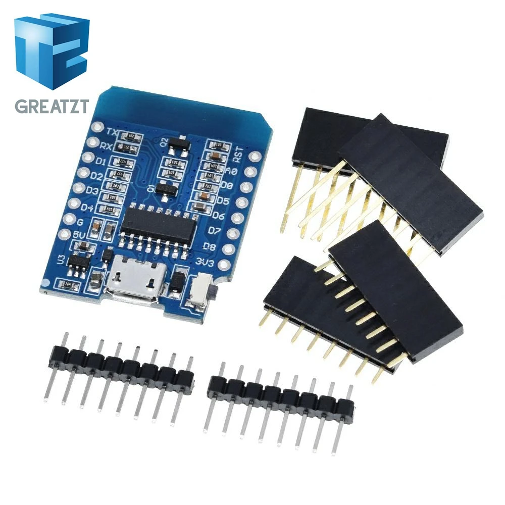 GREATZT ESP8266 ESP 12 ESP12 WeMos D1 Mini Module Wemos WiFi макетная плата Micro USB 3 V на основе 8266EX 11 Dig|nodemcu 4m|d1