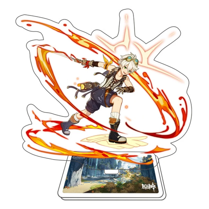 

Anime Figure Genshin Impact Diluc Venti Klee Zhongli Cosplay Acrylic Stand Model Plate Desk Decor Standing Sign figures Gift