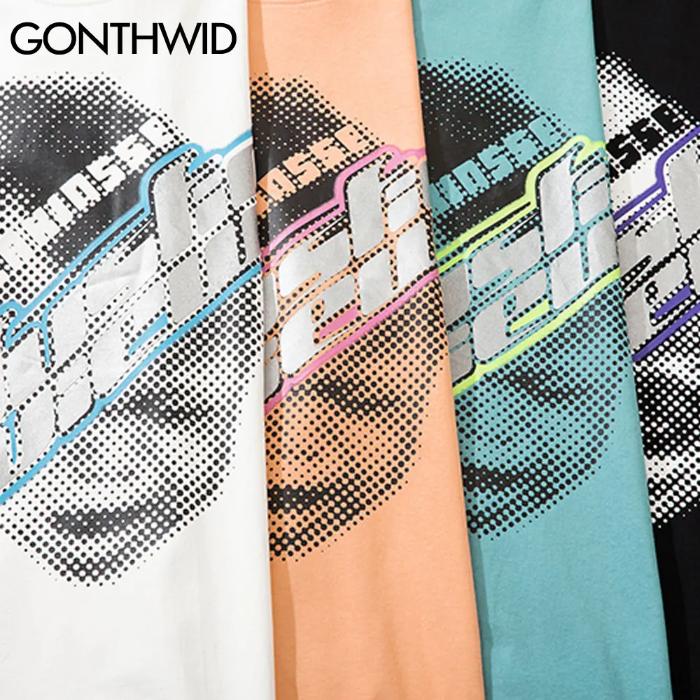 

GONTHWID Tshirts Harajuku Creative Print Short Sleeve Tees Shirts Streetwear Mens Hip Hop Fashion Summer Casual Cotton Tops Male