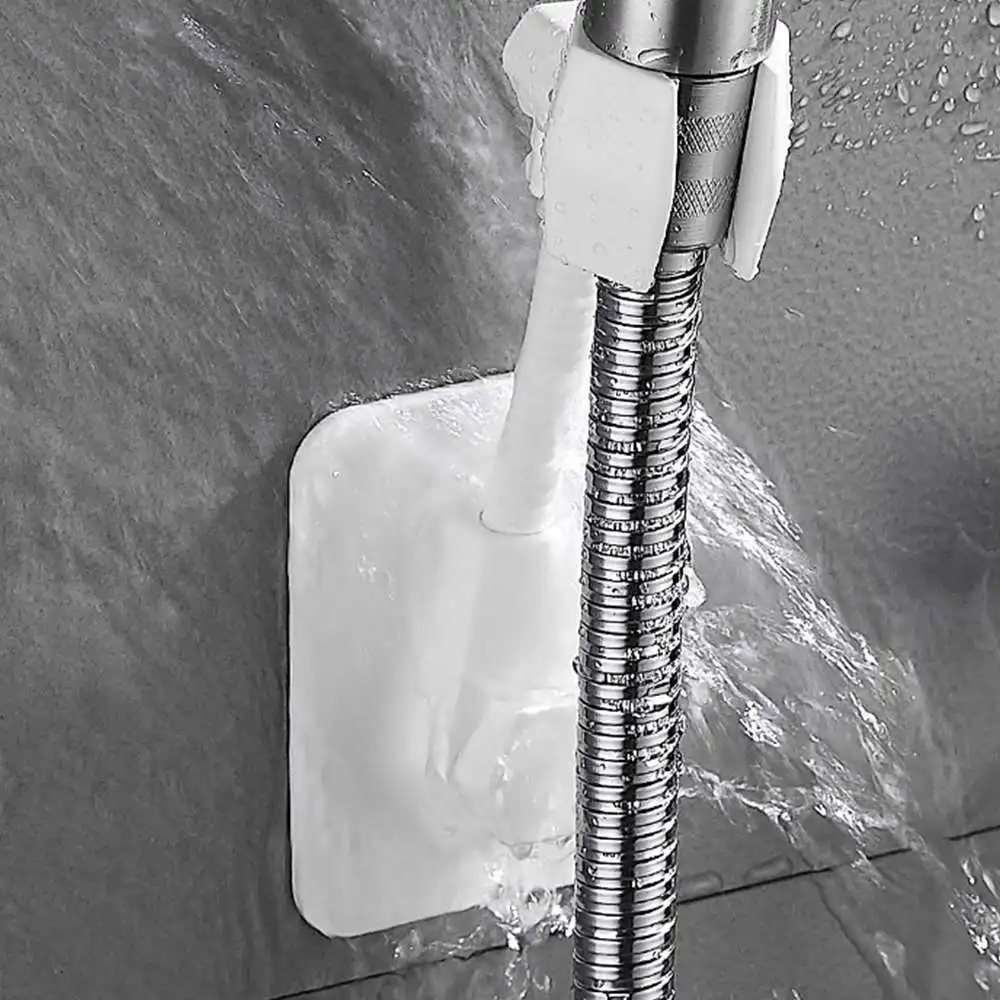 

2PCS Plastic Shower Bracket Free Punching Adjustable Suction Cup Shower Head Accessories Shelf Support De Douche Tool