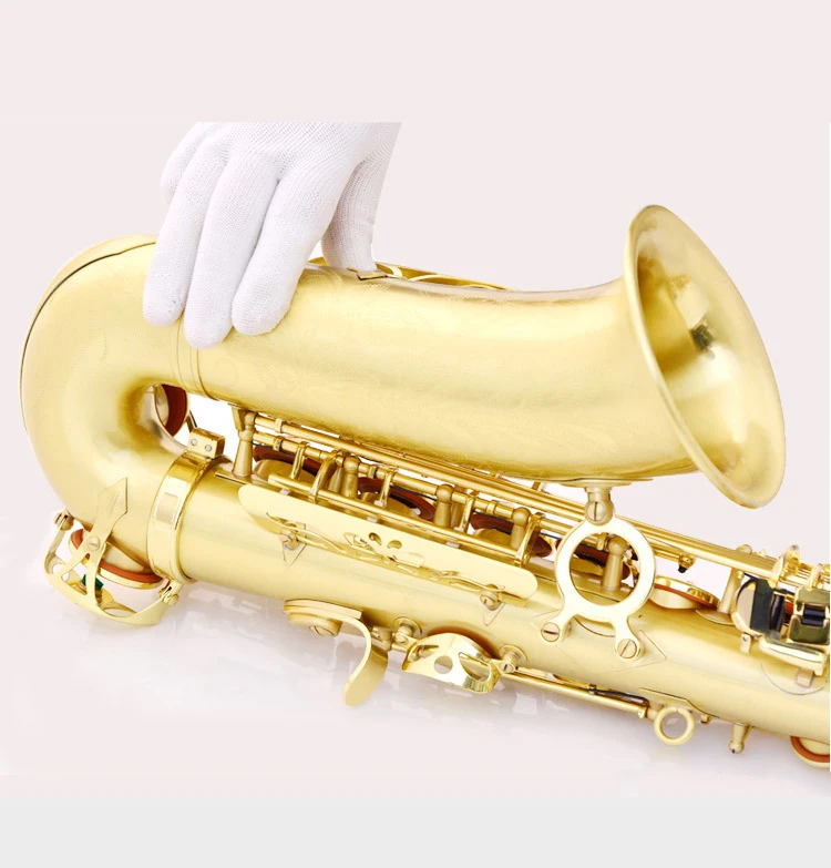Золотой лак латунь альт инструмент Аксессуары Профессиональный Eb Китай Саксофон