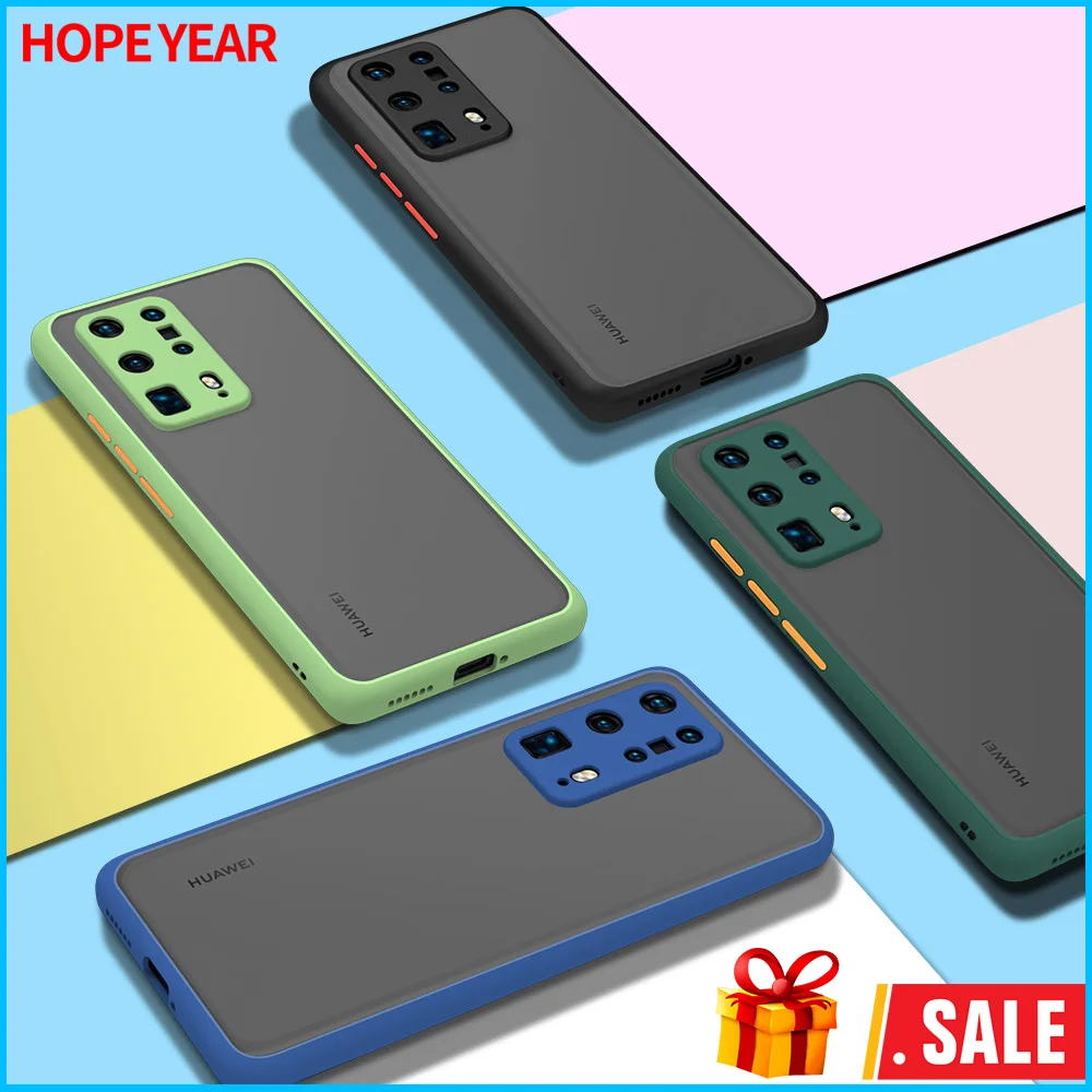 

Hope Year Anti-Knok Phone Case For Huawei P30 Mate20 30 P40 Pro Nova 7 Se Honor 30 Soft Shockproof Back Cover Capa Founda