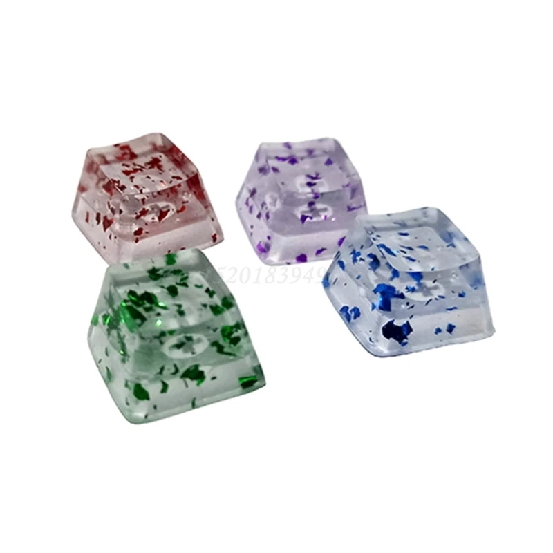 

1 шт. Новый Keycap индивидуальный дизайн RGB прозрачные блестки Вишневый профиль R4 Keycap игровая клавиатура на заказ полимерные колпачки