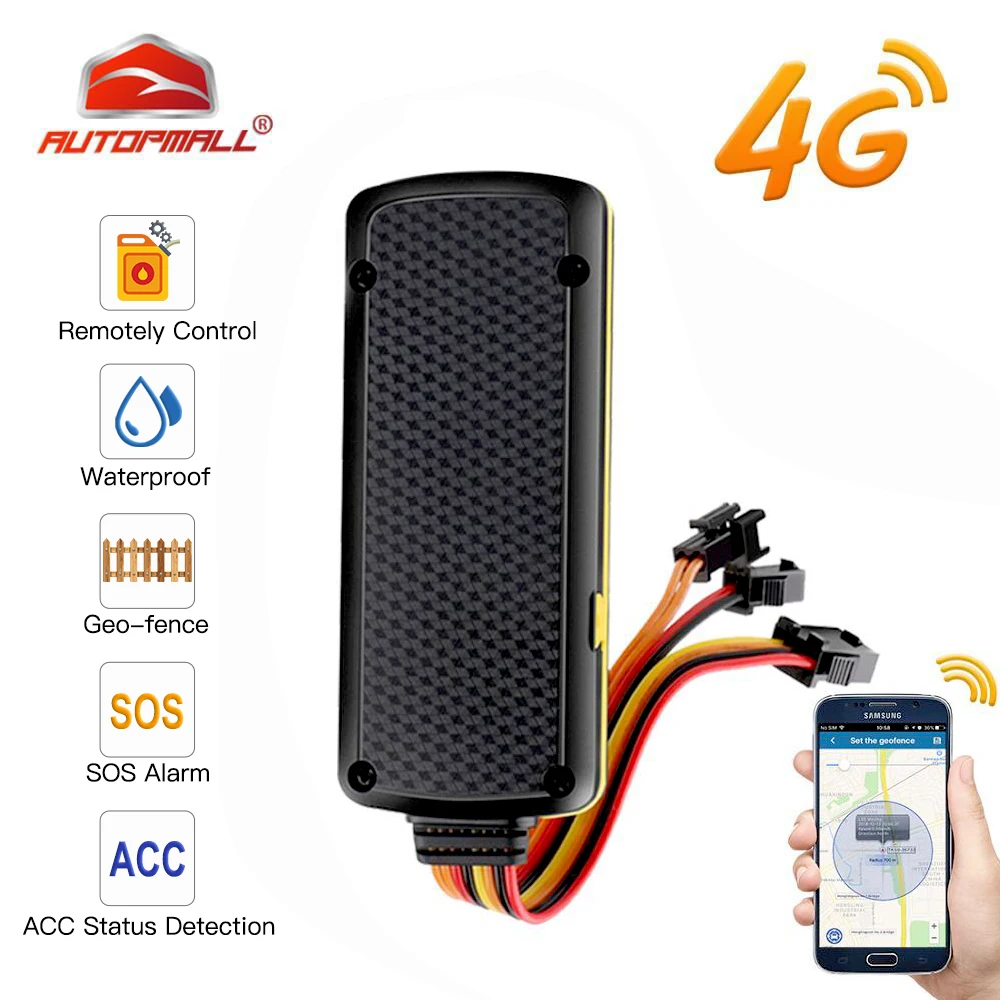 4G GPS трекер LTE FDD автомобильный трек TK419 локатор для резки масла Вибрация SOS