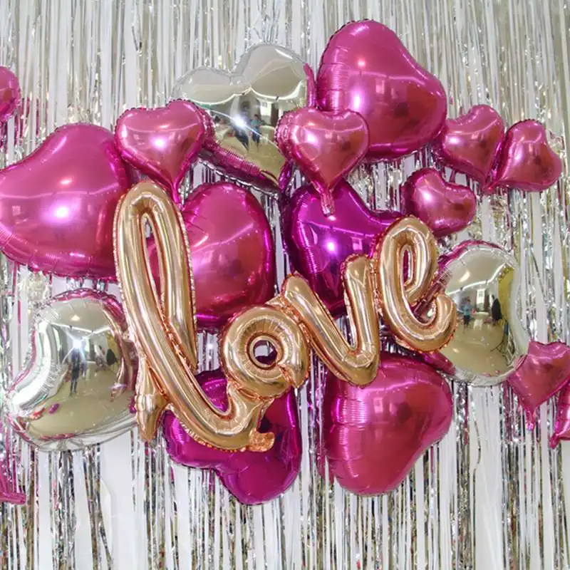 1 шт. любовные буквы воздушные шарики для украшения надувные шары новогодние