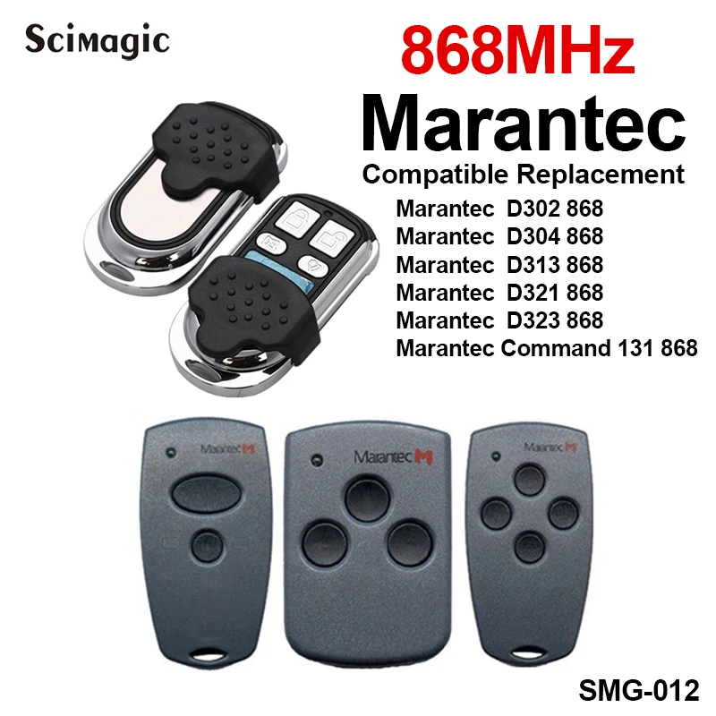 

Пульт дистанционного управления Marantec для гаражных ворот, клон команды для пульт Marantec Digital D302 D313 D304 868 433 МГц, клон