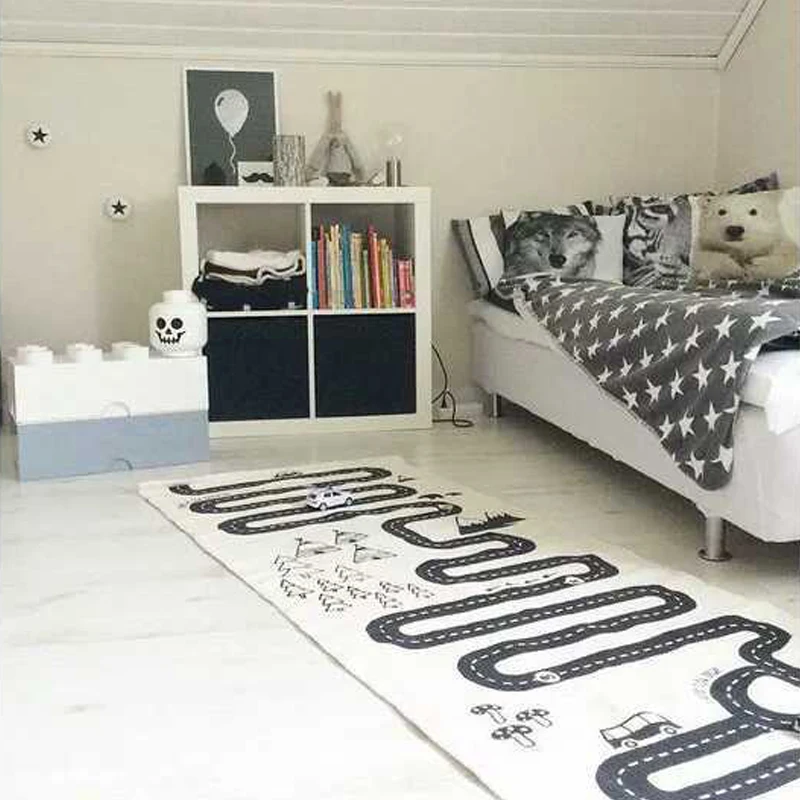 QWZ дорога игровой коврик деятельности мягкий напольный ковер изучения Ползания