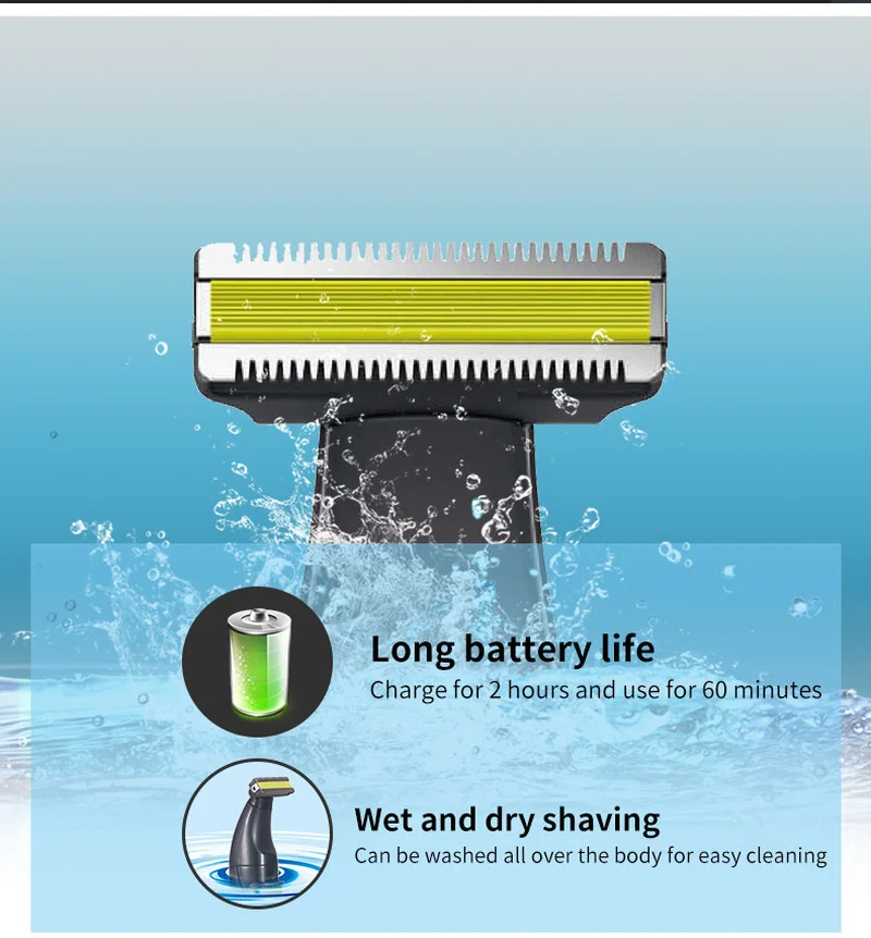 

Electric Shaver for Man Body Hair Trimmer Bikini Trimmer Razor for Intimate Areas Epilator for Women Oneblade Shaving Trimmer