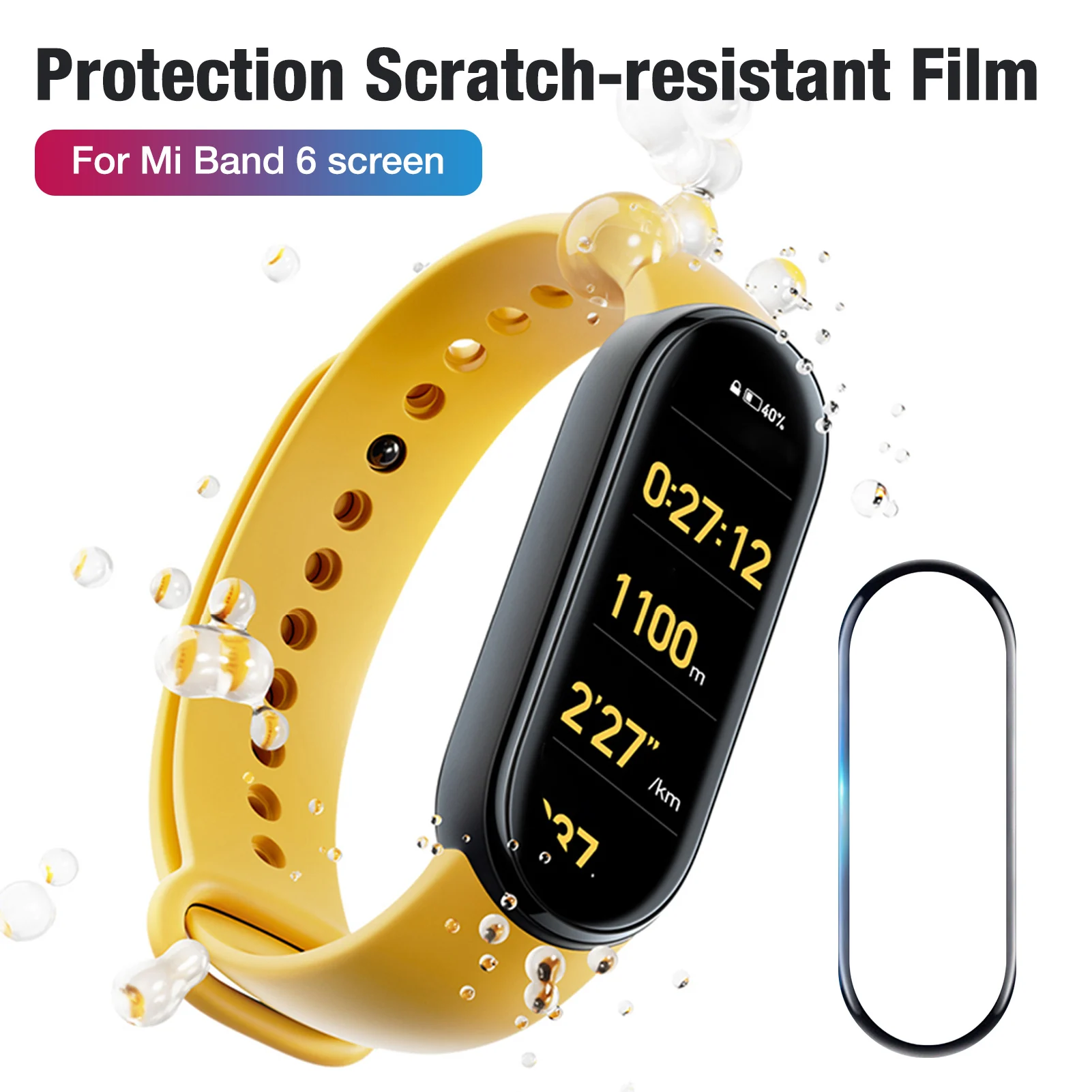 

3D Protective Glass For Xiaomi Mi Band 6 Glass Film For Mi Band5 Band6 Smart Watchband 6 Soft Screen Protector Film