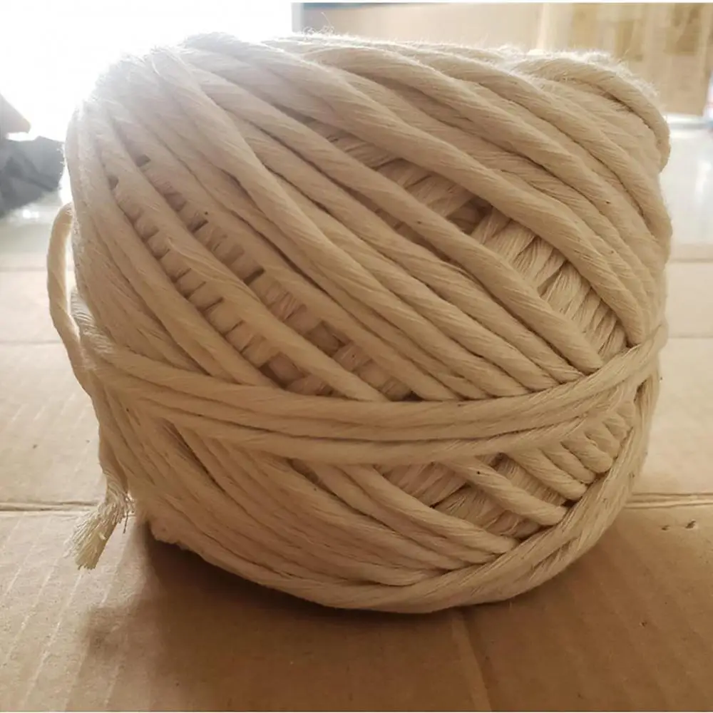 

60% Dropshipping!!Natural Soft Cotton Cord Rope Handmade DIY Macrame Artisan String Tying Thread