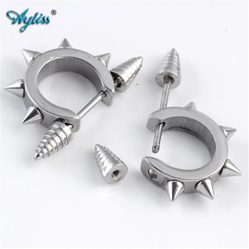 Ayliss,, 2 шт., кольцо из нержавеющей стали, Круглый Круг, пирсинг, Mamilo Shield Bar, кольцо 16ga, пирсинг, ювелирное изделие, булавка 1,2 мм