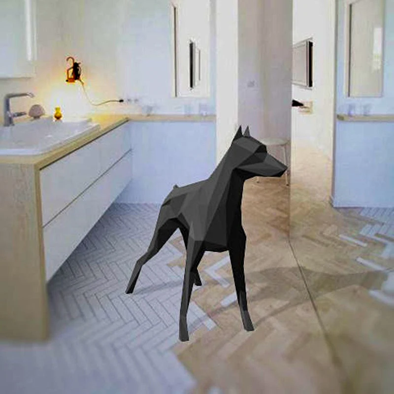 3D solid Great Dane Dog Animal Card Paper Wall Art Sculpture Model Home Decor Room DIY Hand Made Party Gift | Игрушки и хобби