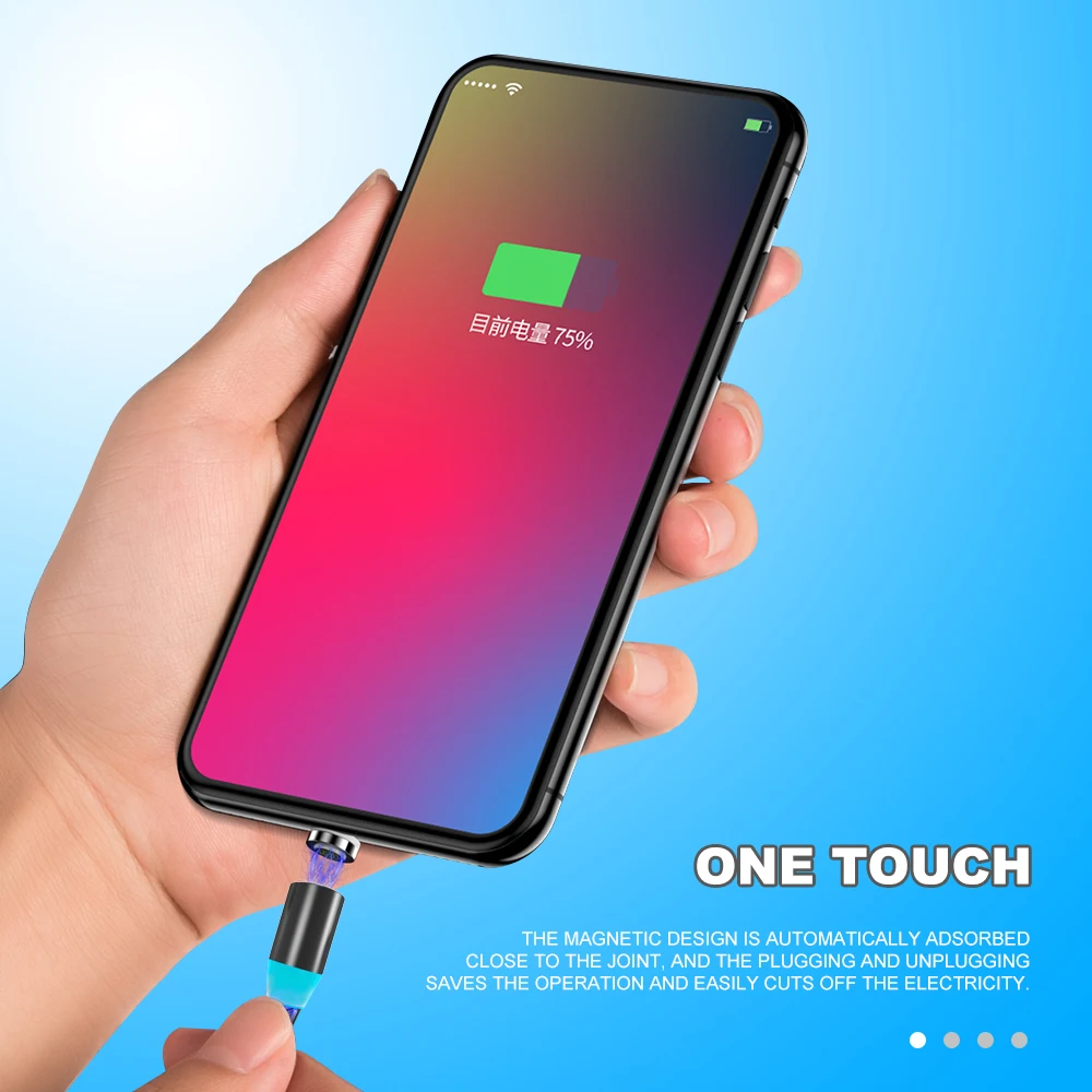 Магнитный кабель Vanniso 2 м, кабель Micro usb type-C для iPhone xs, samsung, быстрая зарядка, магнитное зарядное устройство, USB кабели, зарядный шнур B