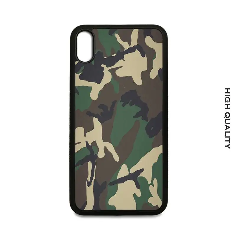 Камуфляжный чехол для телефона в стиле милитари IPhone 13 Mini 12 11 Pro Max Xs Xr X 7 8 Plus Se 2020