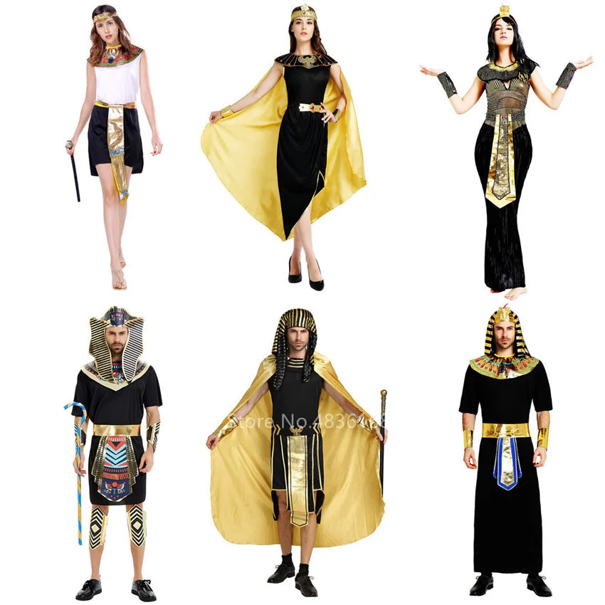 Костюмы на Хэллоуин древний Египетский египетский фараон король Импресса царица