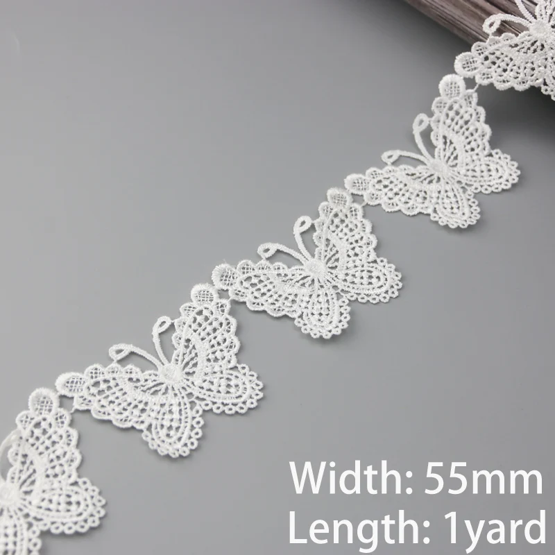 (1 yards/lot) white Handmade  lace lace jewelry patchwork material  lace ribbon DIY sewing garment accessories images - 6