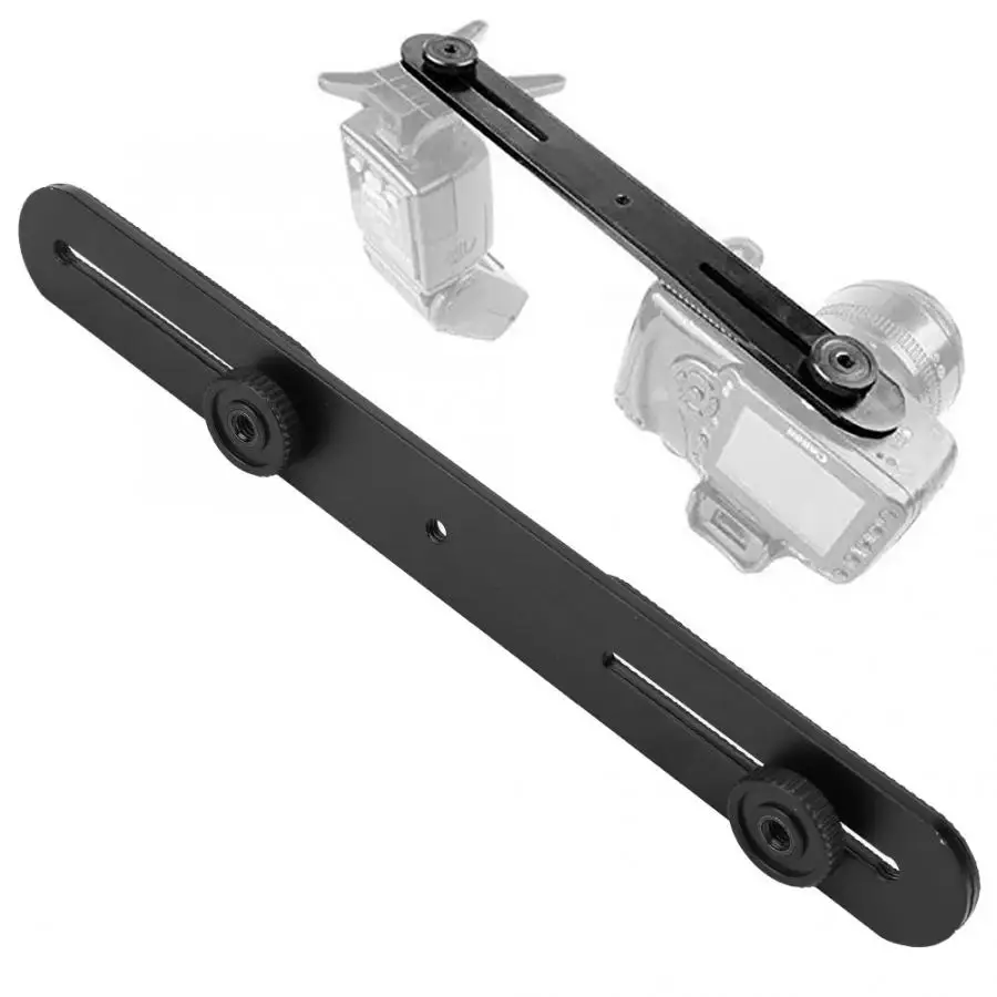 Универсальный двойной держатель для вспышки с 2 адаптерами 1/4 дюйма штатив