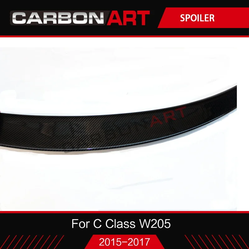 W205 задний спойлер из углеродного волокна для багажника автомобиля крыло губы