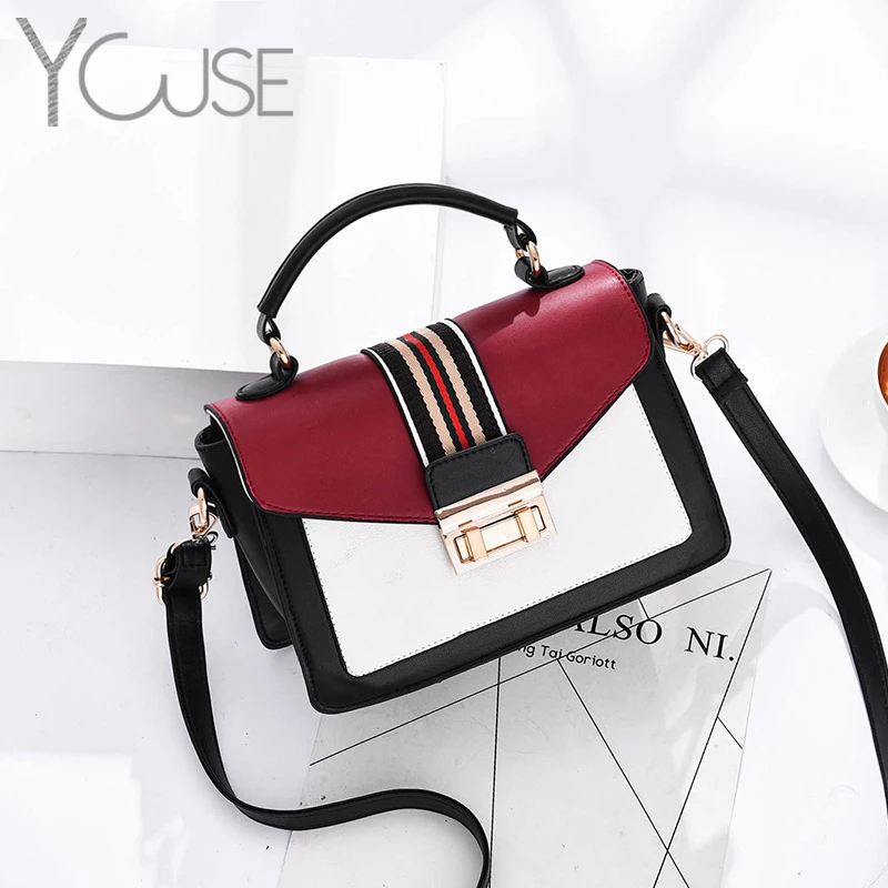 Новинка 2021 трендовая Повседневная Маленькая женская сумочка контрастных цветов