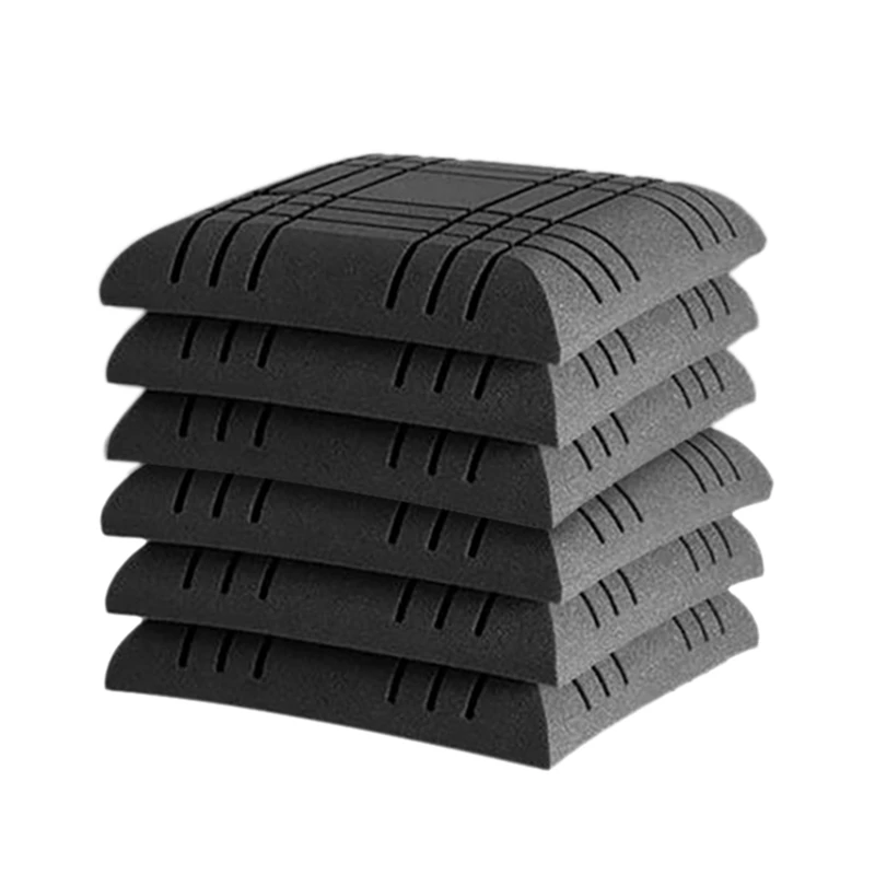 

New Acoustic Panels Line Design Sound Proof Padding Decorative Wall Tile for Acoustic Treatment Studio Foams 12X12X2inch