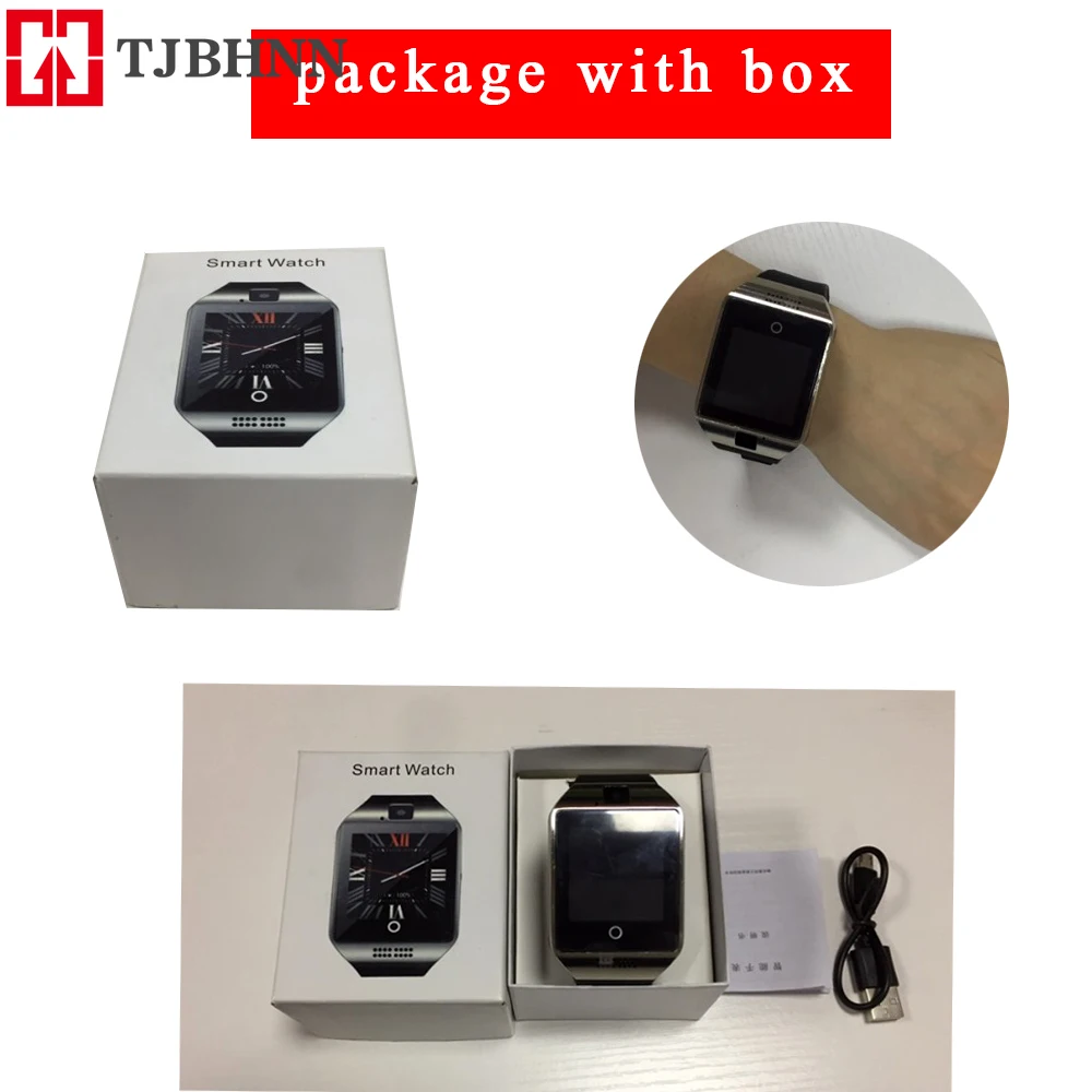 Q18 Bluetooth Smart Watch Fitness Tracker Touch Screen Support APP Download TF Sim Card Camera Dial /Call For Android Phone |