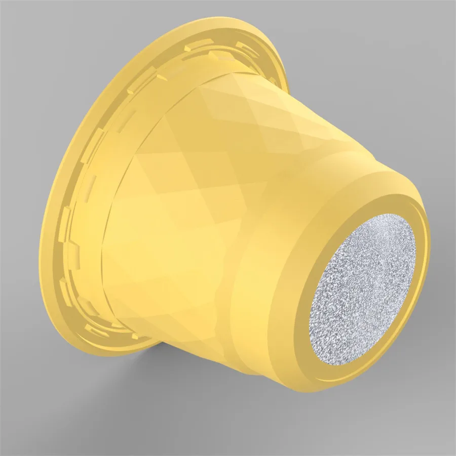 CM21P-Yellow Nespresso Capsule машины Совместимость Стикеры фольги крышками 37 мм с одноразовые Кофе стручки 100 шт. Подарочная коробка DIY Инструменты кофемолка - Цвет: CM21P-Yellow