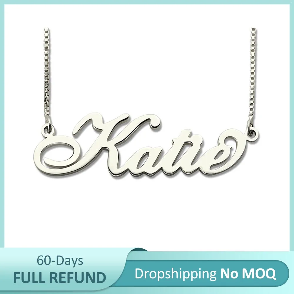 Оптом Персонализированная табличка Кэрри колье/предприятие на