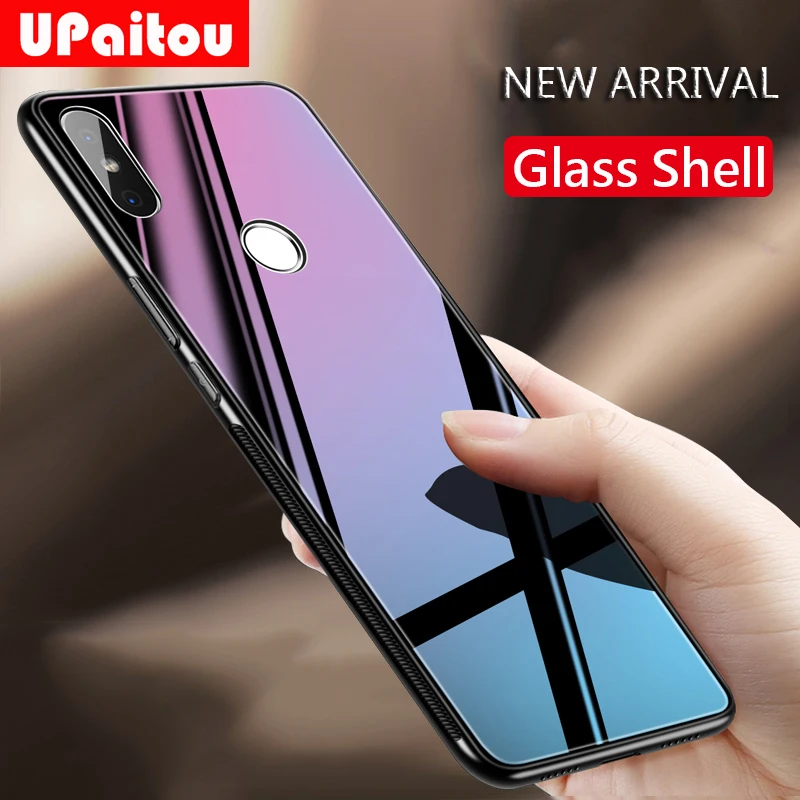 Чехол UPaitou из закаленного стекла для Xiaomi Redmi Note 8 7 6 5 Pro Plus 6A 4X 5A Prime S2 4A мягкий чехол