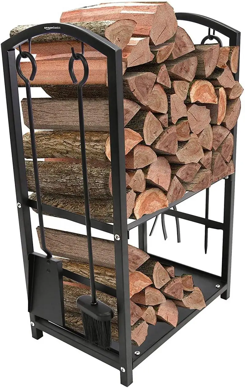

2pcs Outdoor Firewood Rack Storage Holders Stable Structure Household For Winter Warm Fireplace Organizer For Home Kitchen Patio