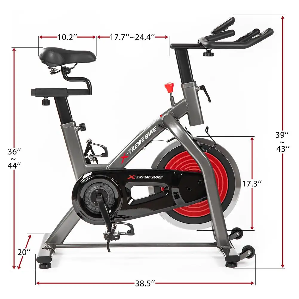 

Indoor Bicycle 4-way Adjustable Handlebar Seat LCD Display/pulse Sensor Home Aerobic Exercise Belt Drive Stationary Bicycle