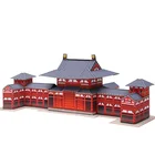 Япония Феникс зал храм складной мини 3D бумажная модель бумажного ремесла дом DIY Искусство оригами здание дети взрослые ремесло игрушка QD-130