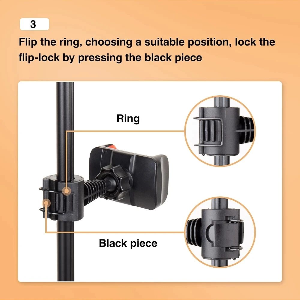 DRECURN Phone Clip Adjustable Clamp Bracket Tripod Stand Extended Fit 3.5-5.7inch Mobile For | Электроника