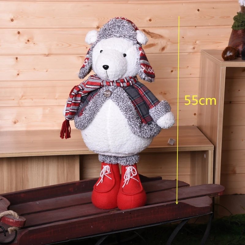 SDZS21402 Natal куклы мышки adornos de navidad Рождественская фигурка медведь рождественские украшения для дома Счастливого Рождества подарок на год для детей - Цвет: SDZS21402
