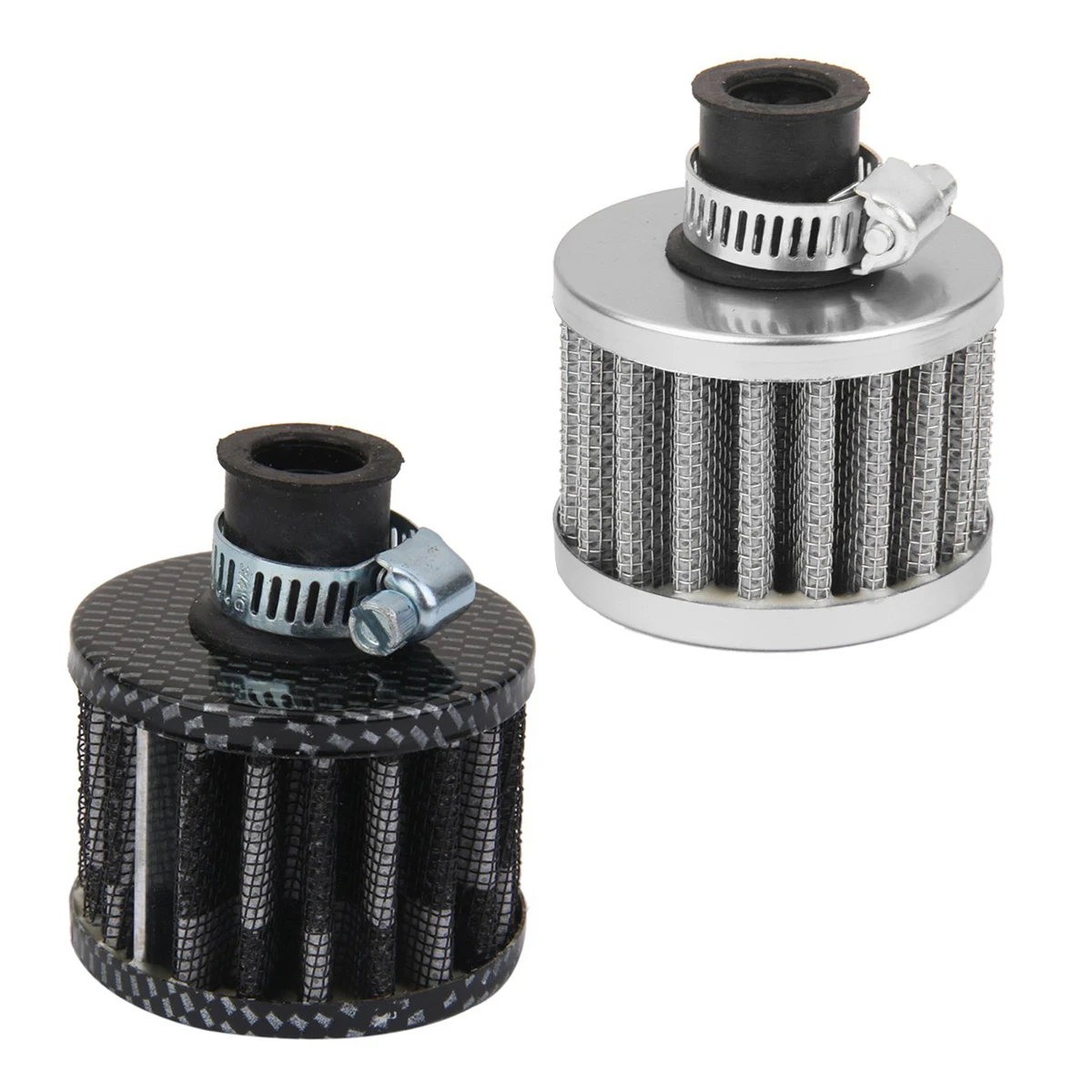 

12mm Car Air Filter Car Car Turbo Ventilation Breather Carter, Black