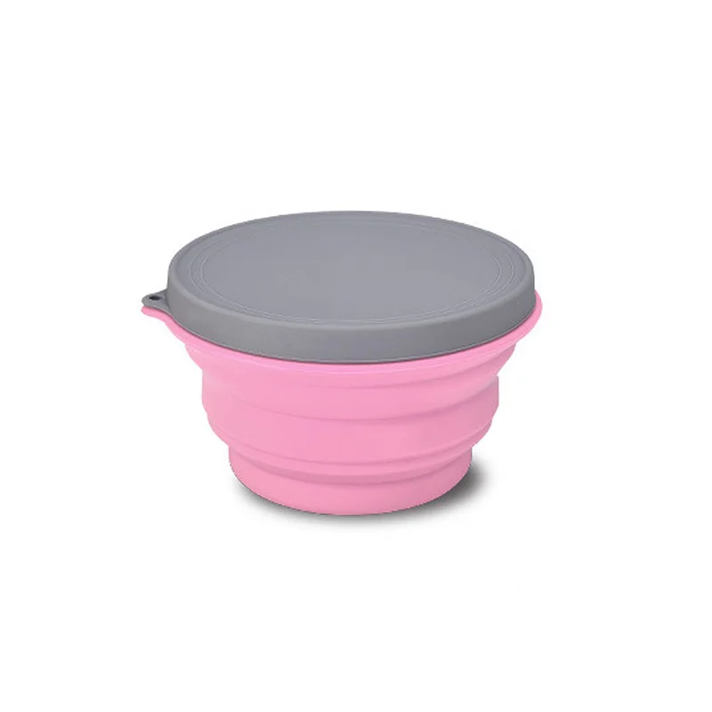 Яркие цвета креативная и удобная силиконовая телескопическая складная чаша для