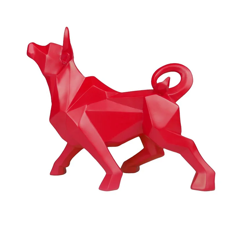 Статуя быка из смолы скандинавский декор домашний статуя абстрактная украшение