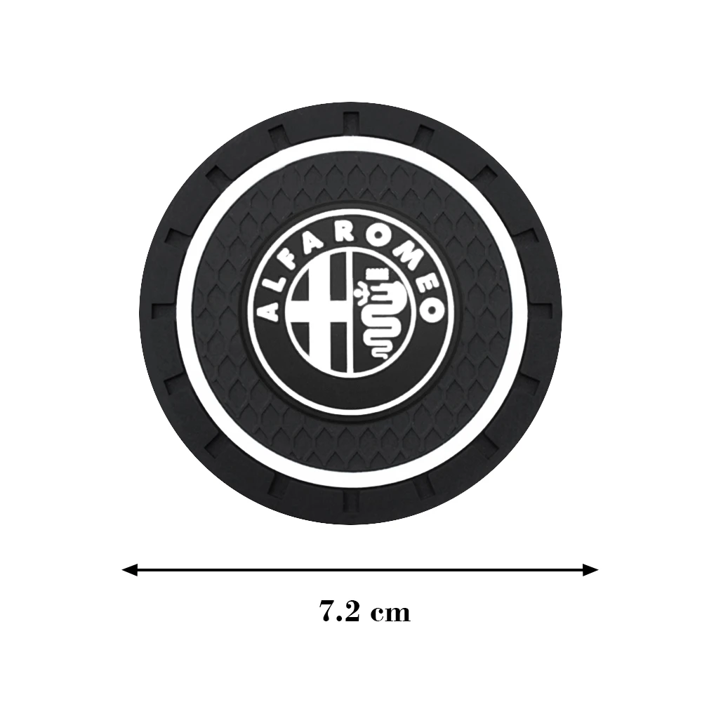 1/2 шт. Автомобиль Подставка силиконовые эпоксидной Coaster Авто украшения для Alfa Romeo
