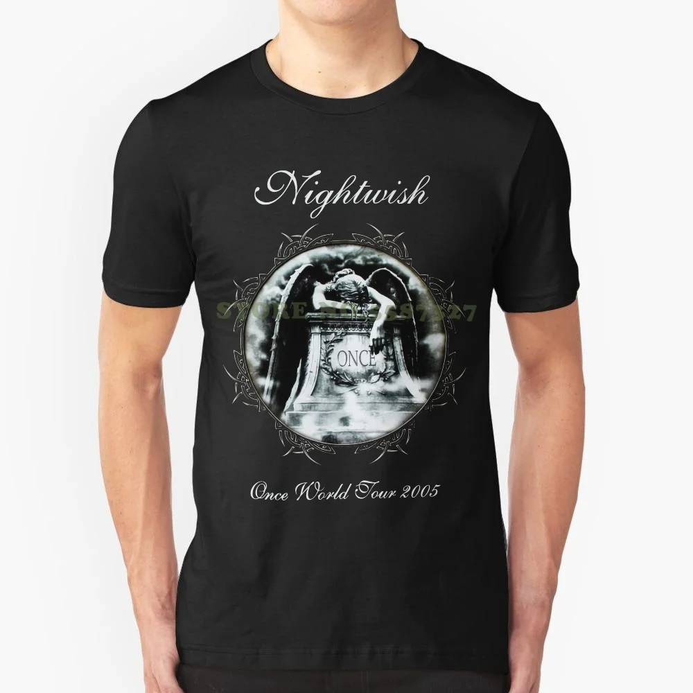 

Черная футболка Nightwish Once Tour с изображением соблазнения, Tarja tunen Xandria Epica, модная футболка с коротким рукавом