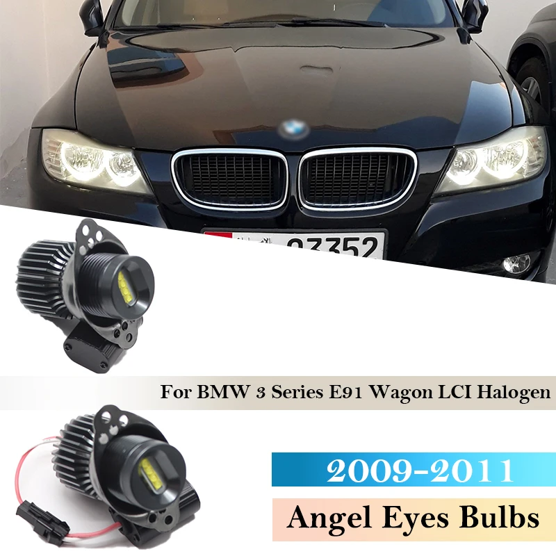

Для BMW 3 серии E91 E90 2009 2010 2011 LCI галогенные головные фары ангельские глазки лампа светодиодный габаритная лампа замена 160 Вт светильник