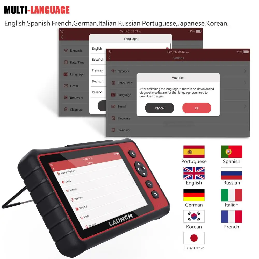 Запуск Wi-Fi OBD2 сканер полная система автоматический сканер для IMMO TPMS ABS DPF сброс масла OBD2 диагностический инструмент Запуск X431 CRP909 ODB